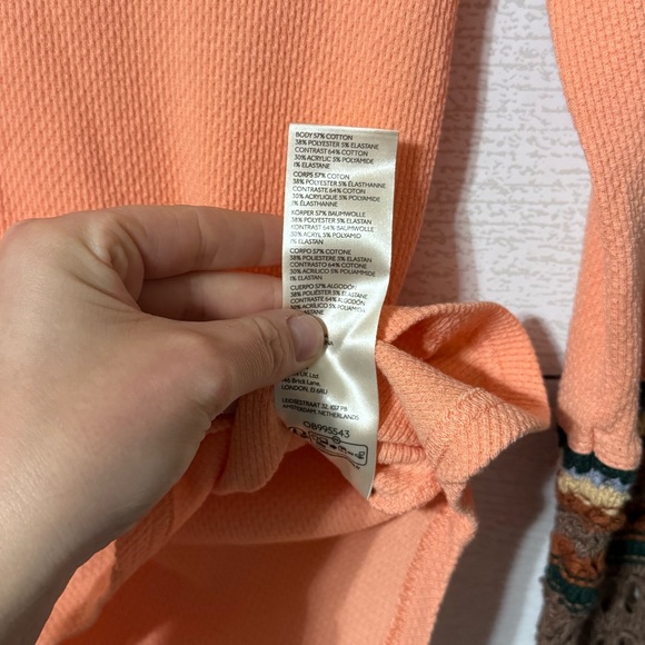 Free People Switch It Up Cuff Thermal Top Size XS NWT - Picture 7 of 7